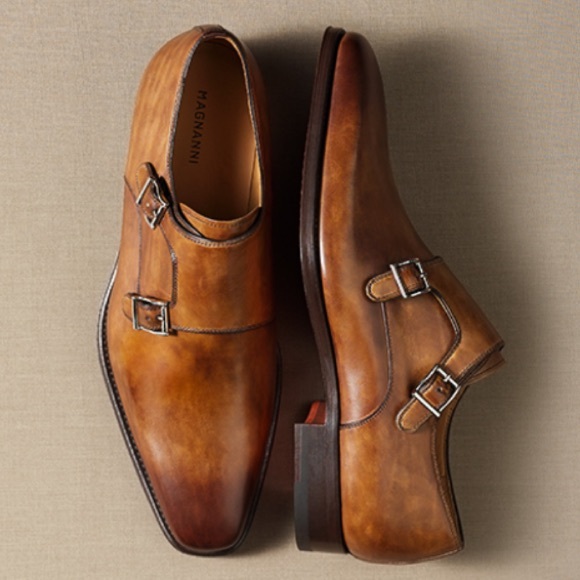 Magnanni Miro Double Monk Strap Brown 